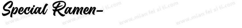 Special Ramen字体转换